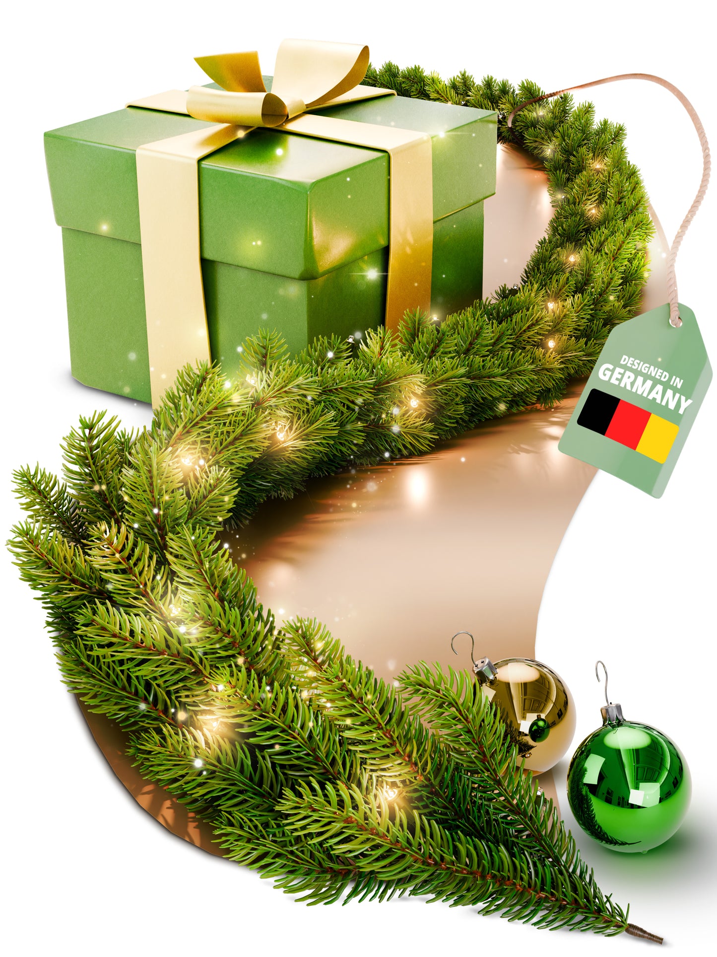 ArtiTree® Weihnachtsgirlande mit Beleuchtung