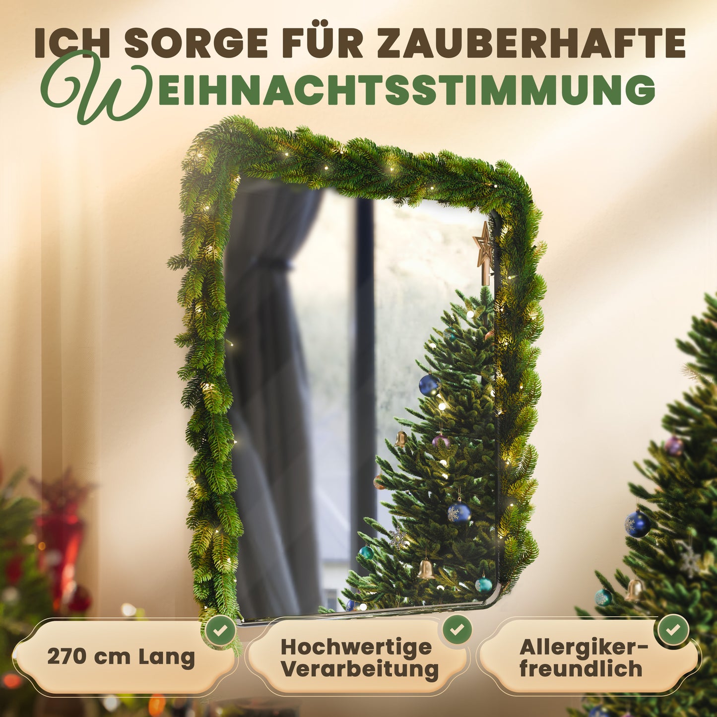 ArtiTree® Weihnachtsgirlande