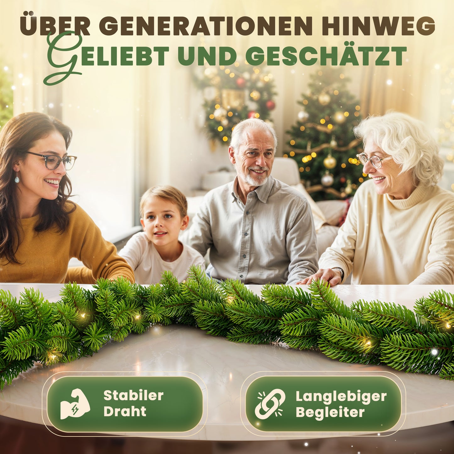 ArtiTree® Weihnachtsgirlande