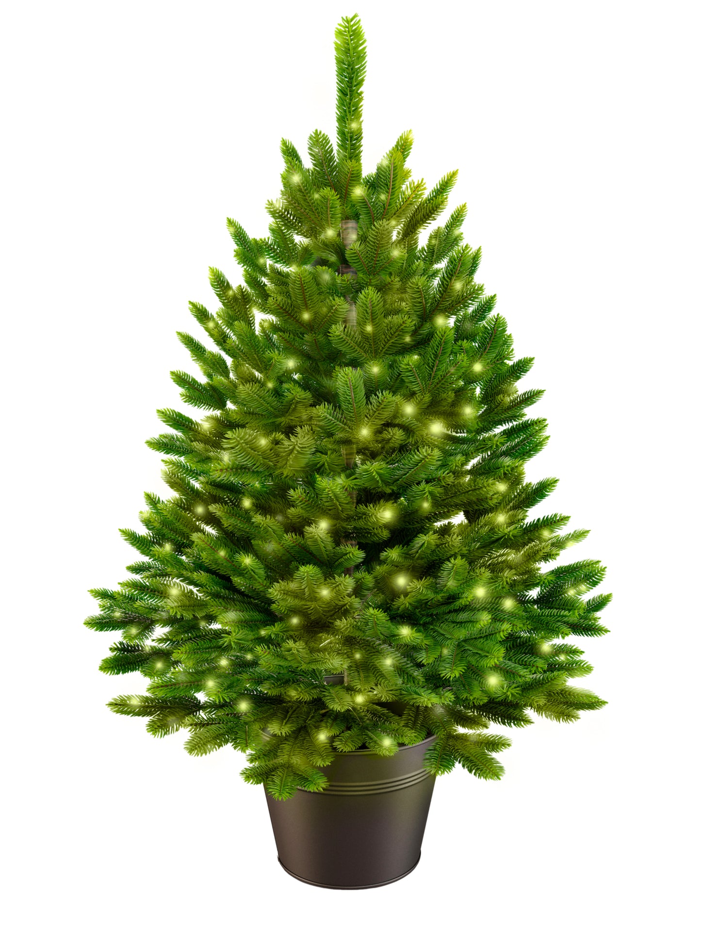 ArtiTree® Premium fir tree in pot with integrated fairy lights